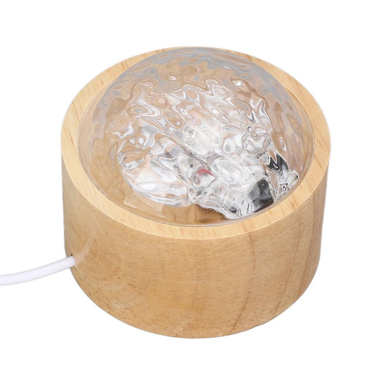 Dynamic Rotating Water Ripple Night Light, Color Changing Crystal Lamp