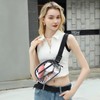 TINYAT Holographic Transparent Multicolour Backpack Super Soft PVC Girls Fashion