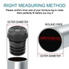 uxcell Leveling Feet 1" 25mm OD Round Insert Furniture Adjustable