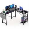 New L shaped Computer Desk Gaming Table Pc Laptop Workstation