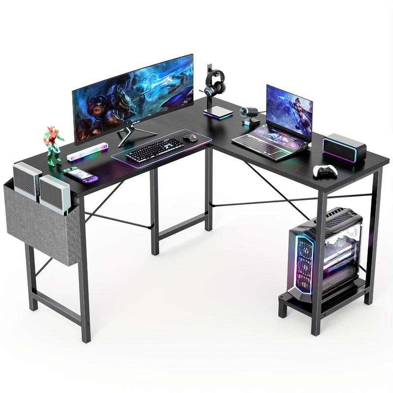 New L shaped Computer Desk Gaming Table Pc Laptop Workstation