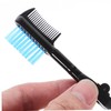 Healeved 3pcs Double Head Portable Eyebrow Brush Eyelash Curler Fashion