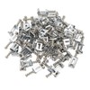 60Pcs Guitar Bridge Saddles Tuning Stability Silver No Burrs Easy