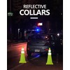 BATTIFE [4 Pack] 28 Inch Collapsible Traffic Cones, Lime Green