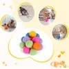 Yicenmy Pack of 15 Felt Balls for Cats, Colourful Wool