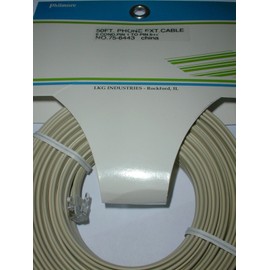 Philmore 75-6443 Ivory 50 ft 6 Conductor Modular Telephone Cable