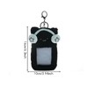 Cat Photocard Holder with Clear Window - Plush Kitten Badge