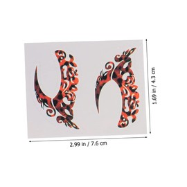 Mikinona 10pairs Festival Eye Stickers of Artistic Eyeliner and Eyeshadow Stickers for Women Lightweight Random Styles for Parties Cosplay and Events