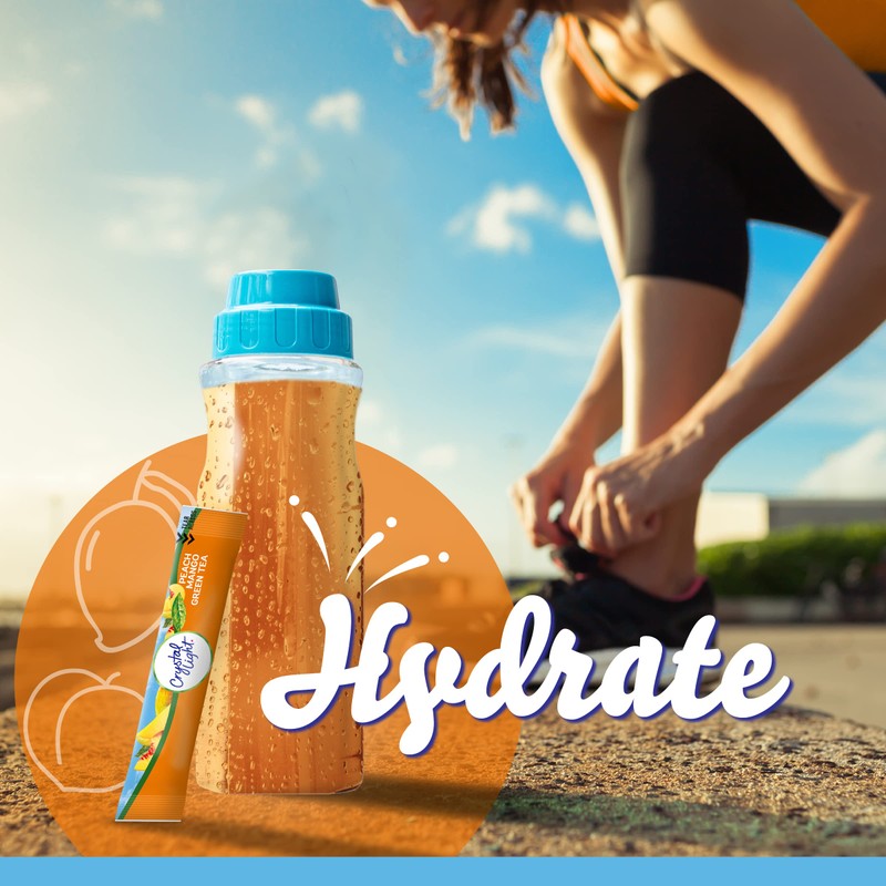 Crystal Light On-the-Go Drink Mix | Peach Mango Green Tea