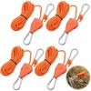 Pack of 4 4 mm Adjustable Rope Ratchet, 5 m