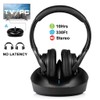 ZANCHIE Wireless TV Headphones Over Ear Headsets-RF Transmitter Charging Dock,