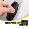Door Lock Strike Protector, Silicone Silent Shock Absorption Lock Accessories,