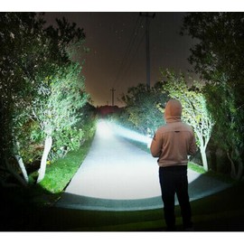 Unbranded 1200000LM LED Flashlight Tactical Light Super Bright Torch USB Rechargeable Lamp