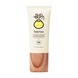 Sun Bum Daily SPF 50 Face Sunscreen Lotion - Broad Spectrum Moisturizing Facial Sunscreen with Vitamin E - Vegan and Hawaii 104 Act Compliant (Without Octinoxate & Oxybenzone) - Travel Size 1.7 oz