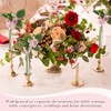 Ninehaoou 10 Pack 7.9" Glass Bud Vase Taper Candle Holder's