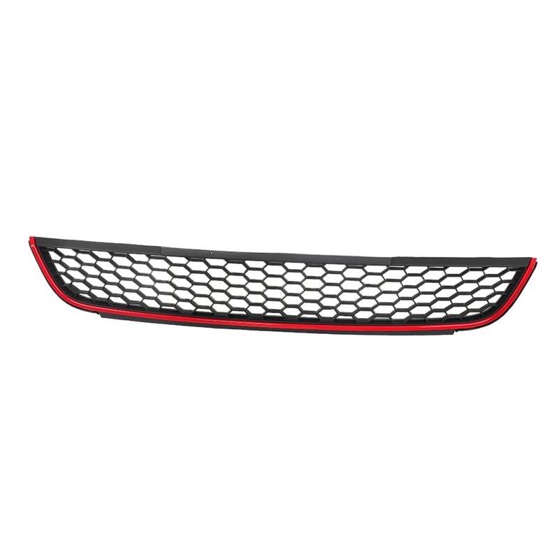 Front Upper Lower Grille Red Trim With Bezel Replacement for