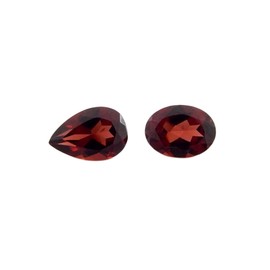 Myhealingworld AAA quality calibrated Mix Shape Oval and Pear Brilliant Cut Loose gemstone Crystals Chakra Healing for making jewelry Mix Color Box Pack of 2 Stone, BOX 4–Garnet Oval 6X8=1 Pcs, Pear