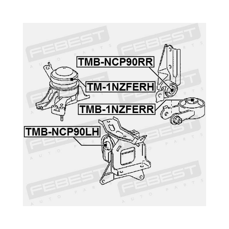 Febest TMB 1NZFERR Engine Blocks