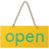 Acrylic Sign 'Open/Closed' Double-Sided shown kusari with Yellow Series FJ221
