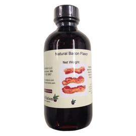 OliveNation Bacon Flavor, Water Soluble Natural Flavoring for Baking, Beverages, Brewing, Gluten Free, Kosher - 4 ounces