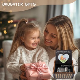 Best Friend Wood Music Box Gifts for Women, Friendship BBF Gifts for Christmas Birthday, Music Lover Gifts, How Do You Spell Love.