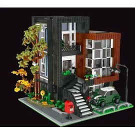 General Jim's Modular Building Blocks City or Restaurant Themed Bricks Sets (Contemporary City Set) for Teens and Adults