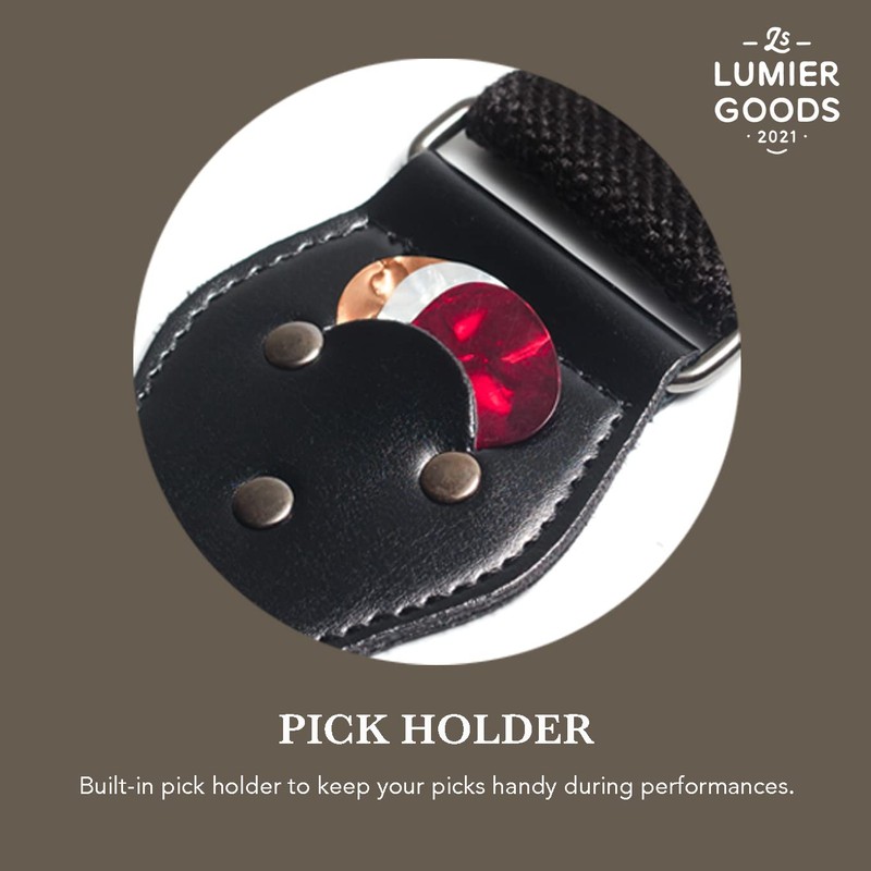 Guitar Strap For Bass, Electric & Acoustic Guitar, Strap Locks