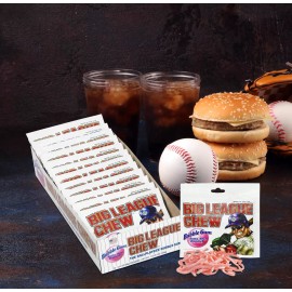 NOSH PACK Big Leegue Chew Bubble Gum, 12 Pack Original Flavor Bg League Bulk Baseball