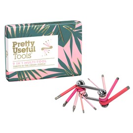 Pretty Useful Tools | 9 Tools in 1 | Bike Multi-tool | Pink | Stainless Steel