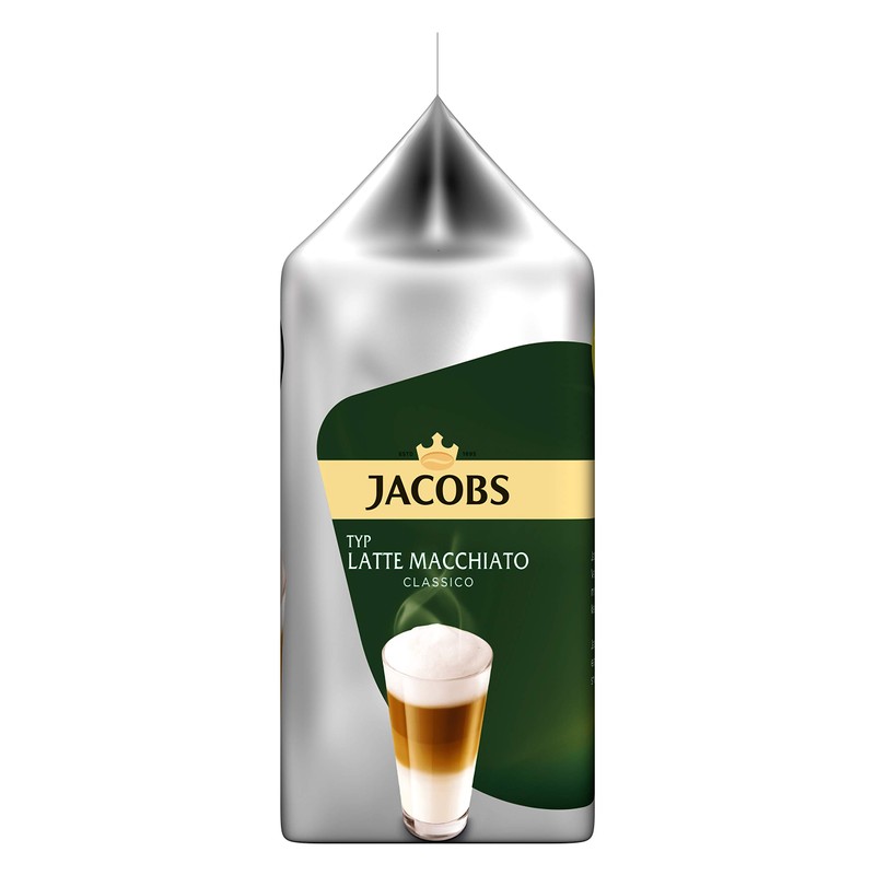 Tassimo Jacobs Type Latte Macchiato Classico, 5 Coffee Capsules for