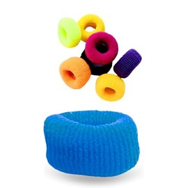 Stretchable Colorful Hair Bands for Women – Soft and Stylish (cyan blue)