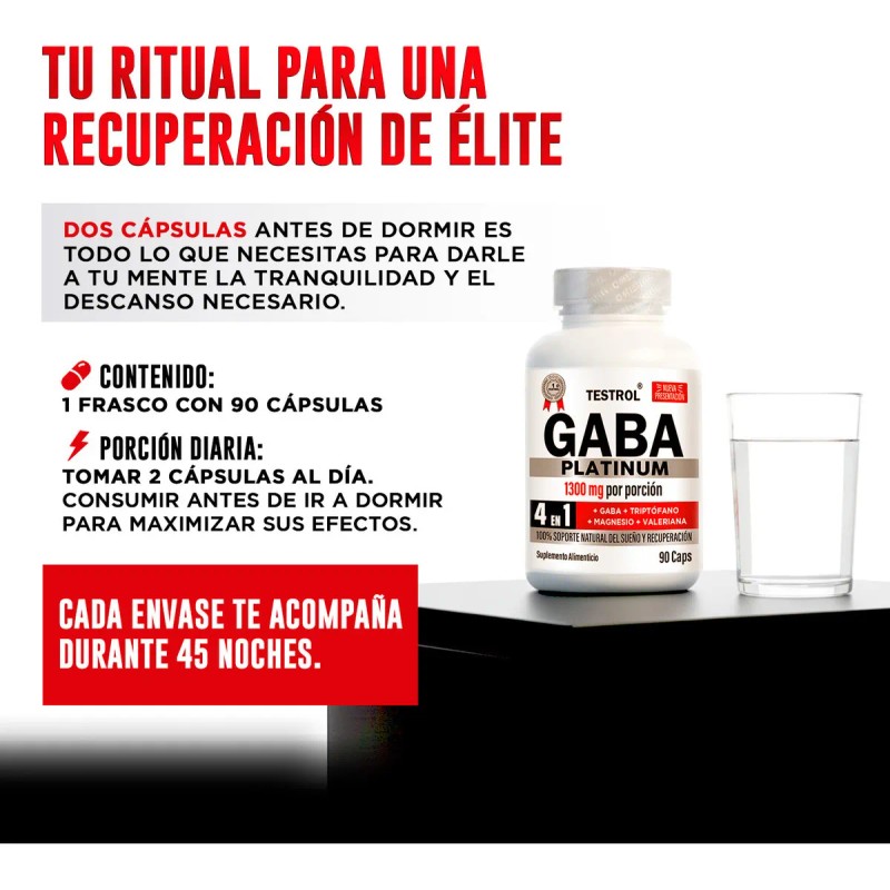 Testrol Combo Duo Gaba Platinum Combo Duo Apoyo Para Dormir
