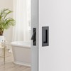 JOY DECOR Black Pocket Door Hardware Set, 2 Pcs 4.72