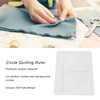 Circle Quilting Ruler Semicircle Durable Clear Acrylic Highly Accurate Wide