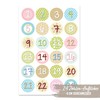 Papierdrachen 24 Advent Calendar Number Stickers – No. 25 –