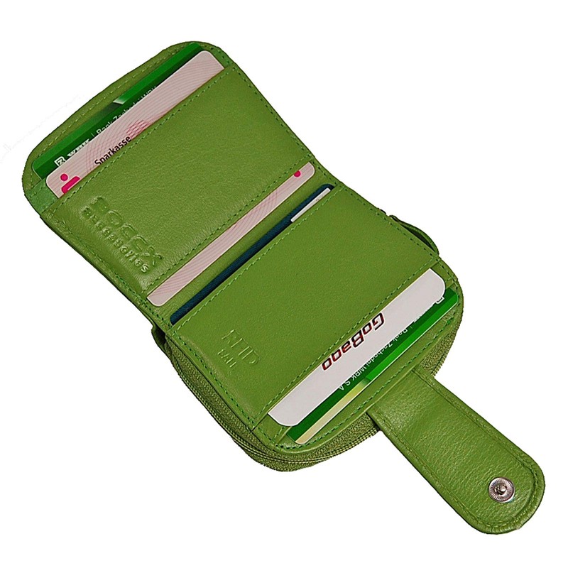 BOCCX GoBago 70031 Women's Purse Leather RFID Blocker Purse (Green)