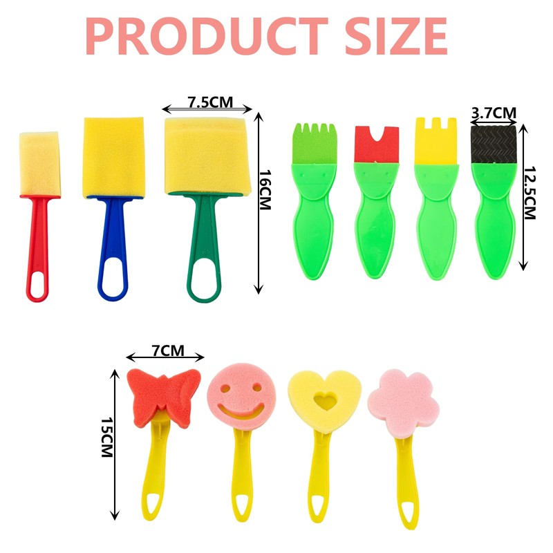 40pcs Foam Brush, Paint Sponges, Foam Brush, Art Sponges,