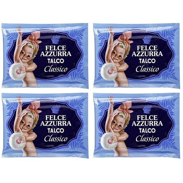 Paglieri: "Felce Azzurra" Refill Envelope, Classic Scent 3.53 Ounce (100gr) Packages (Pack of 4) [ Italian Import ]