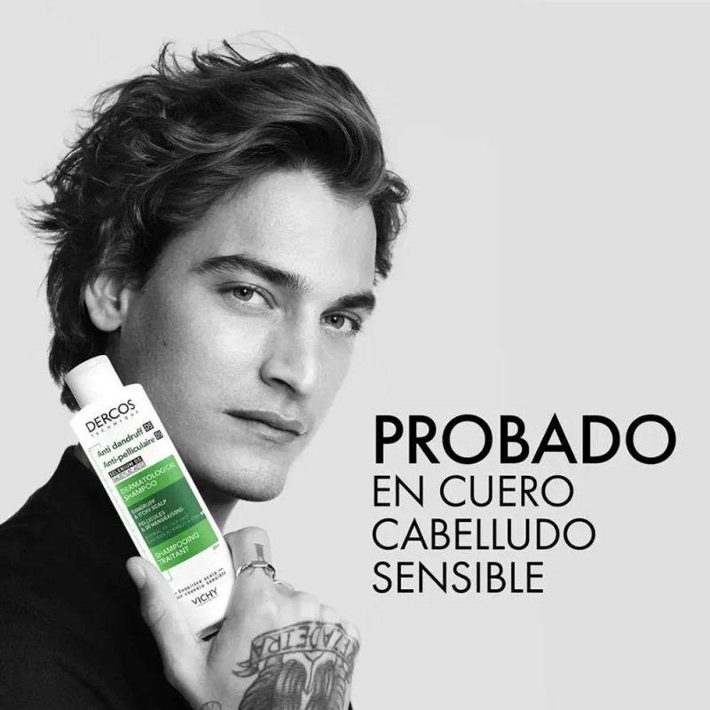 Shampoo Dercos Anticaspa 200 Ml Cabello Normal A Graso