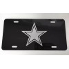 BLVD Dallas Cowboys Star Car Tag Diamond Etched on Black