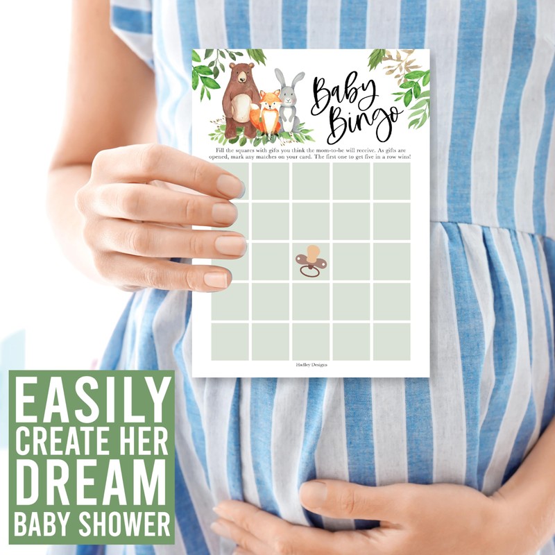 Woodland IB7 BB_BT - Juego de baby shower