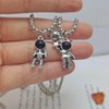 2 PCS Astronomy Spaceman Matching Couple Necklaces Moon Star Astronaut