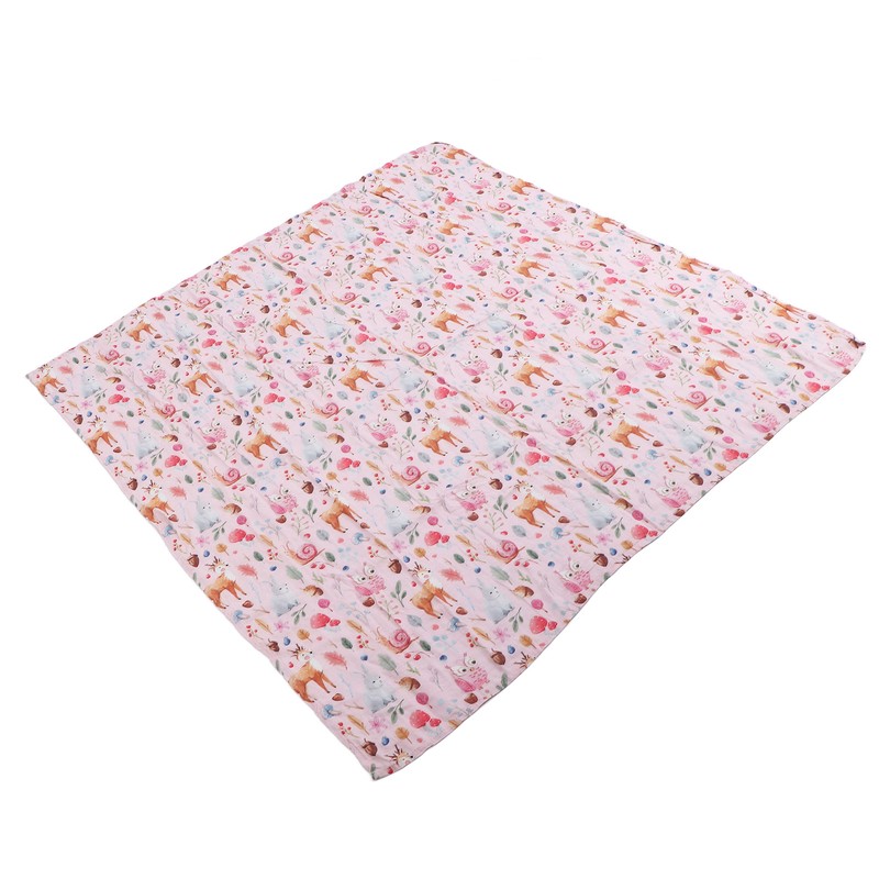 Baby Swaddle Blanket Bamboo Fiber Cotton Cute Patterns Infant Bath