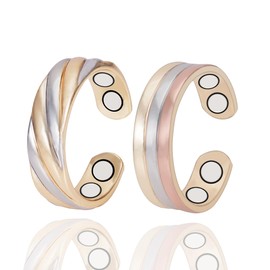 MagVIVACE Copper Ring for Women, Magnetic Ring with Magnet(ef)