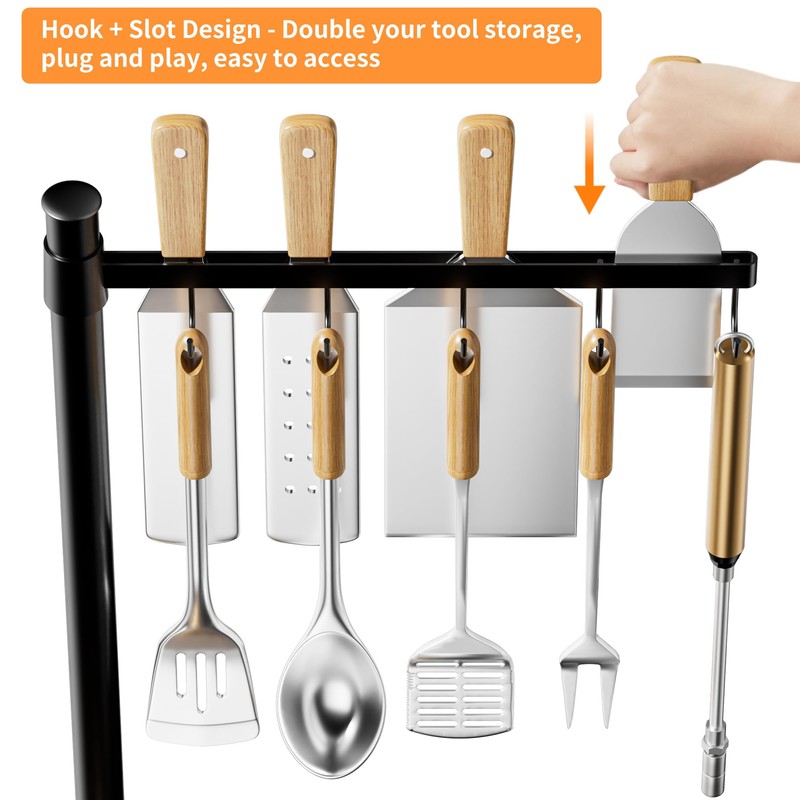 DAOYA Griddle Caddy Organizer for Blackstone Grill Caddy for Outdoor