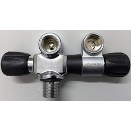 HTD Double valve left compressed air 230 bar can be rotated under pressure