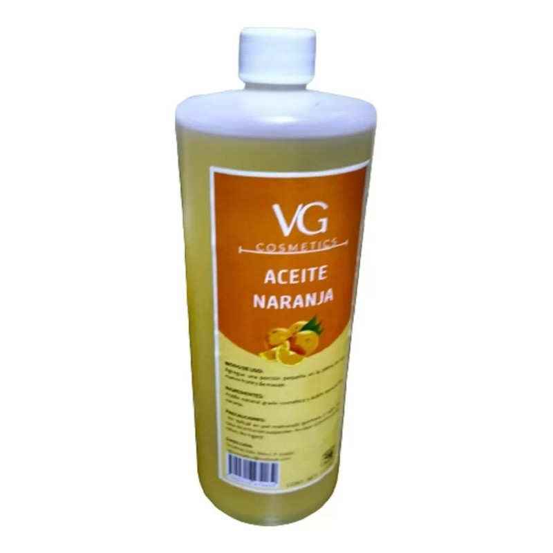 VGCOSMETICS Aceite Masajes Naranja Corporal Spa Profesional 1 Litro