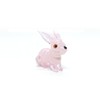 Sansukjai Rabbit Tiny Micro Figurines Hand Blown Glass Art Animals