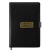 Qefuna Diary with Lock, A5 PU Leather Diary with Code,