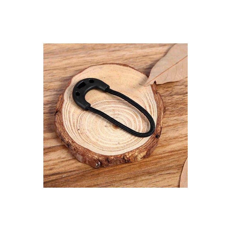 20 PCS Zipper Pulls, Black Zipper Pull Replacement for Backpack,